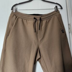 Men's Tan Joggers with Drawstring